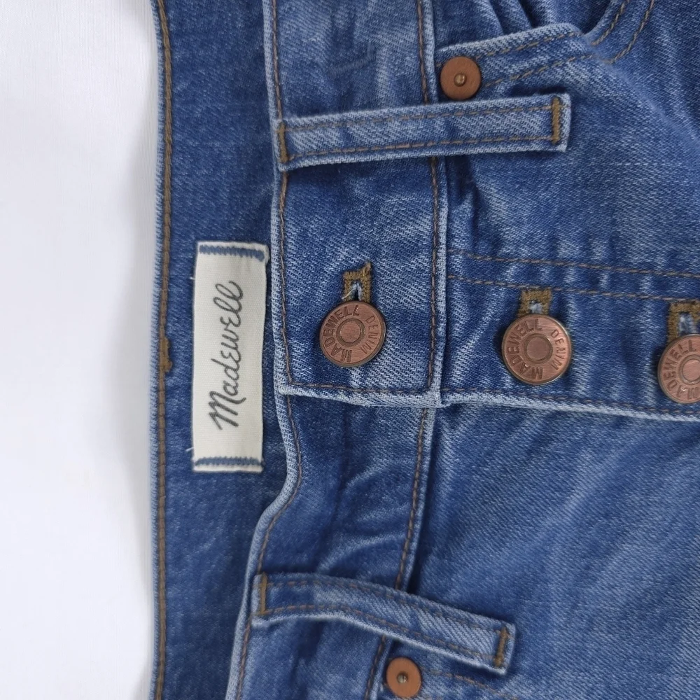 Madewell High Rise Button Denim Shorts size 25